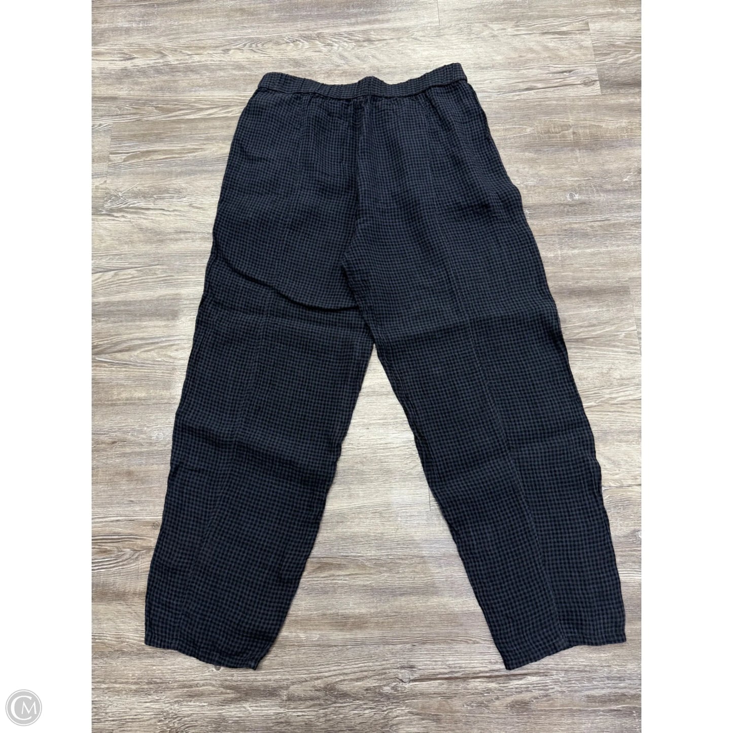 Pants Cropped By Eileen West In Black & Blue, Size: S