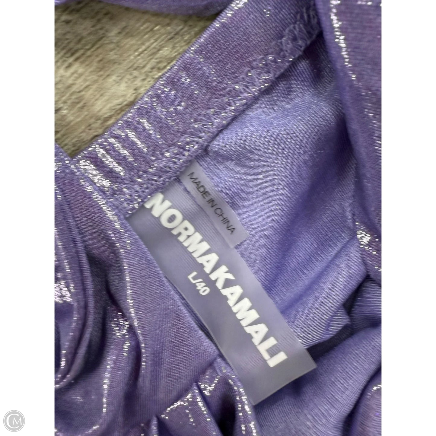 Dress Party Long By Norma Kamali In Purple, Size: L