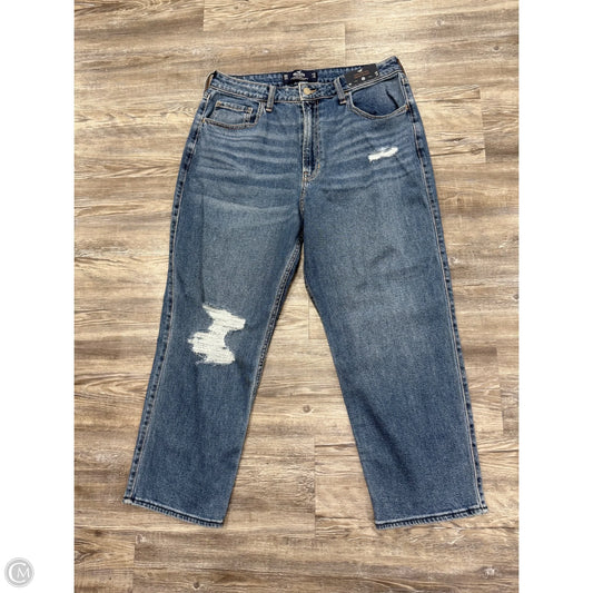 Jeans Straight By Hollister In Blue Denim, Size: 14