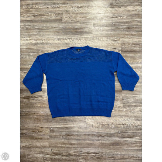 Sweater By Caballero In Blue, Size: L