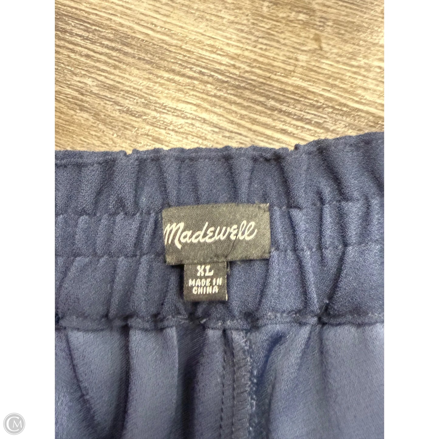 Pants Wide Leg By Madewell In Navy, Size: Xl
