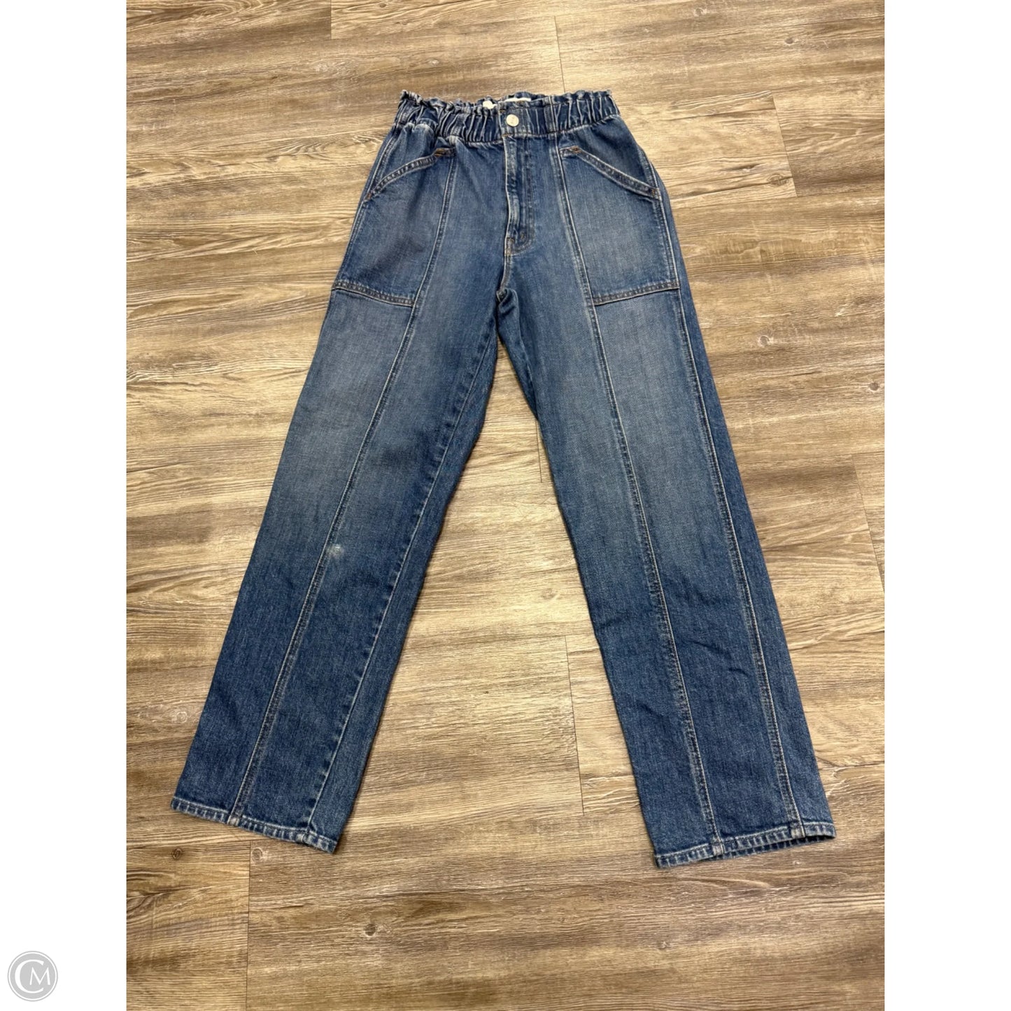 Jeans Straight By Mother Jeans In Blue Denim, Size: 2