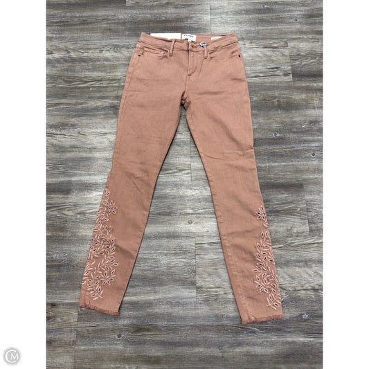 Jeans Skinny By Frame In Pink, Size: 6