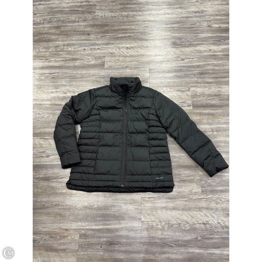 Jacket Puffer & Quilted By Lands End In Black, Size: L