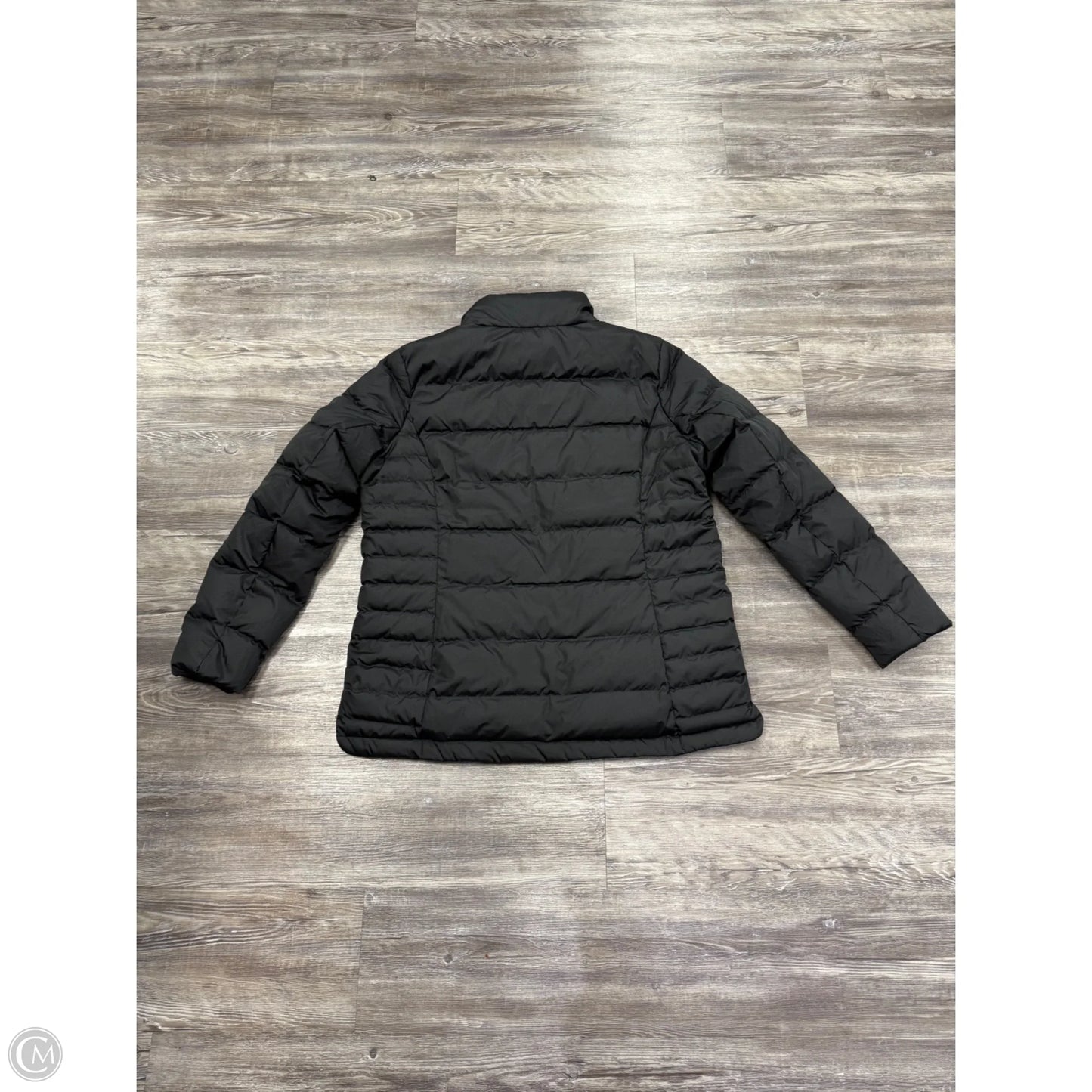 Jacket Puffer & Quilted By Lands End In Black, Size: L