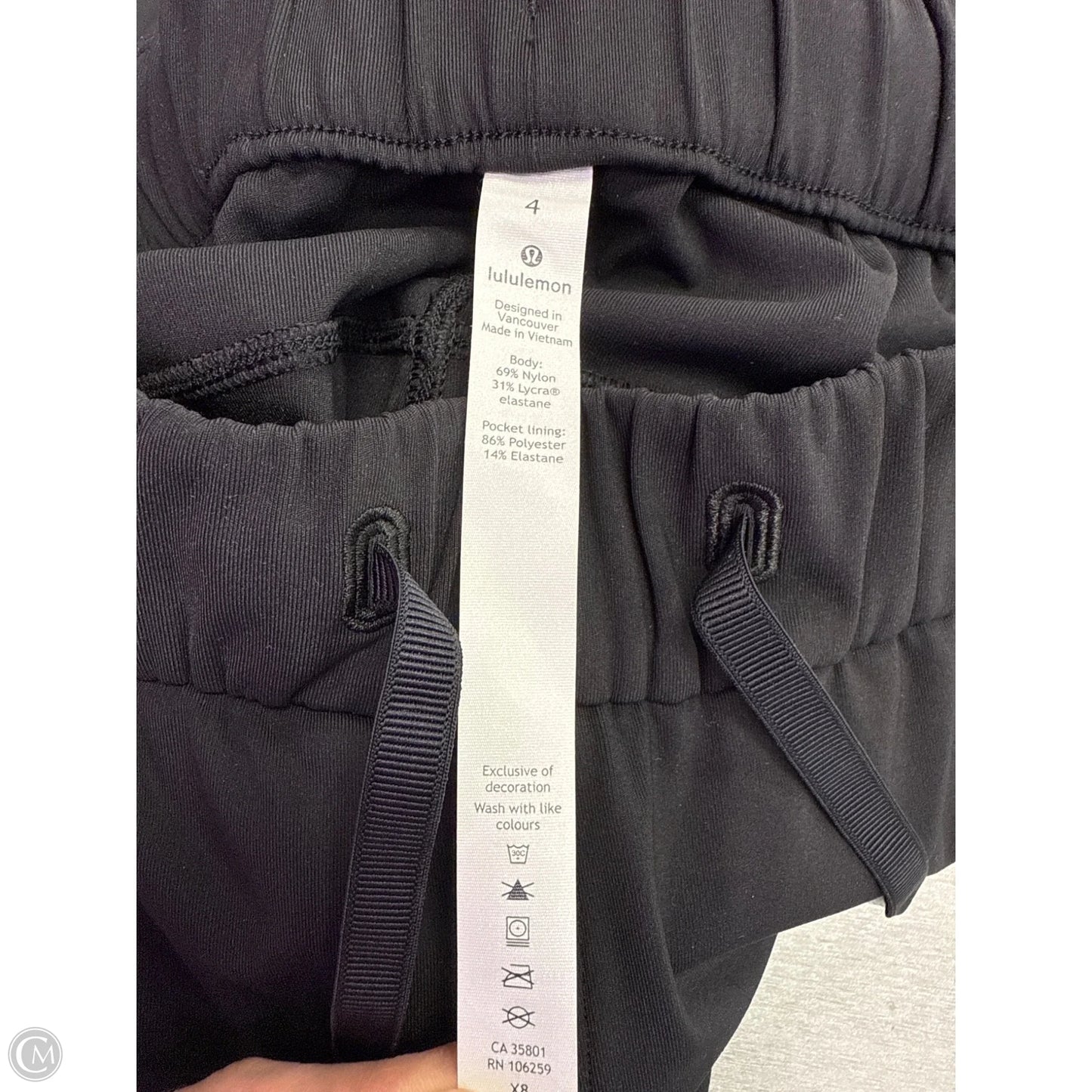 Athletic Pants By Lululemon In Black, Size: 4