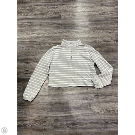 Athletic Sweatshirt Collar By Lululemon In Grey & White, Size: M