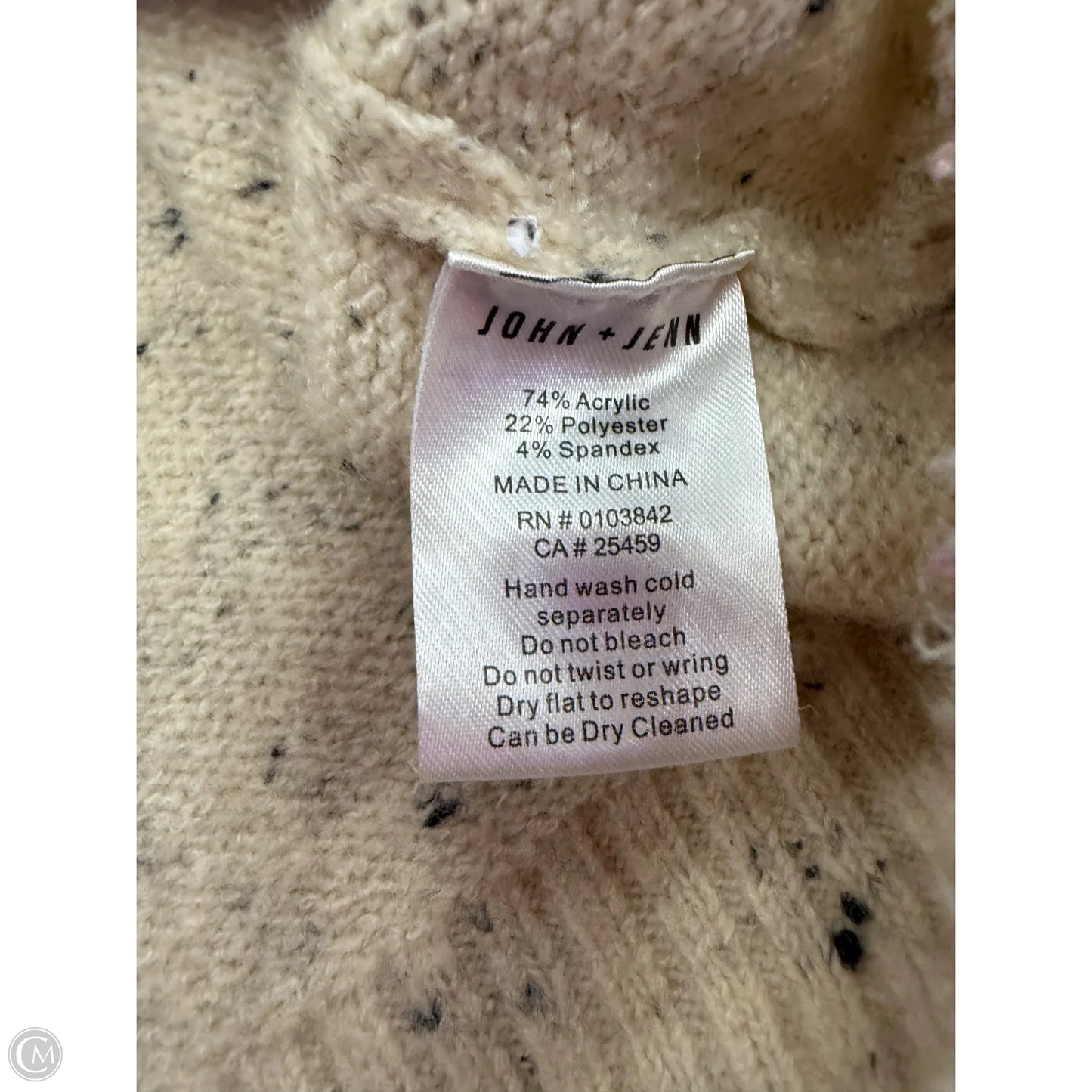 Sweater Short Sleeve By John + Jenn In Tan, Size: S