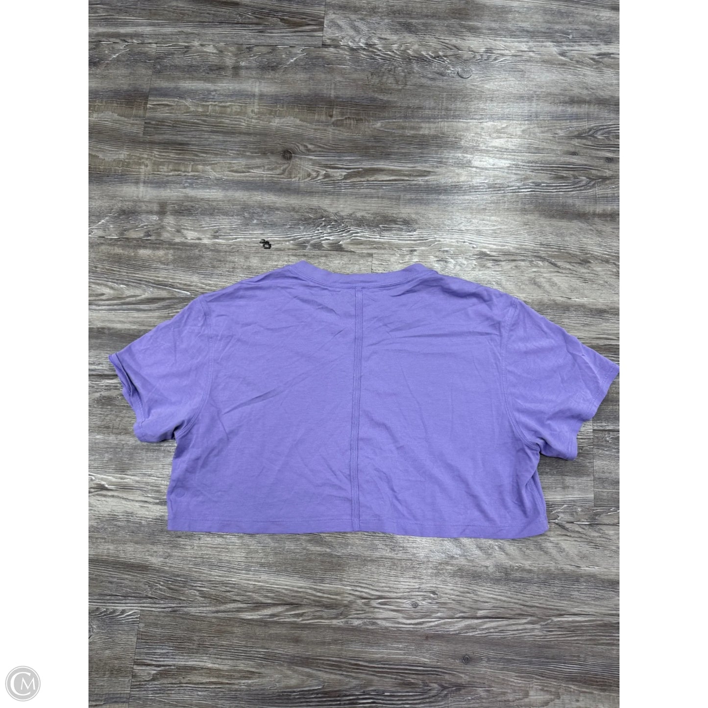 Athletic Top Short Sleeve By Lululemon In Purple, Size: M