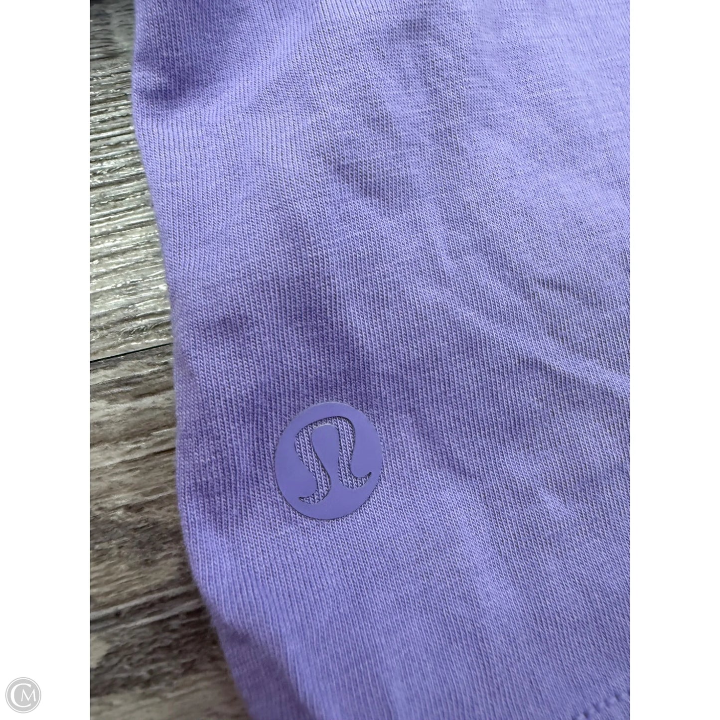 Athletic Top Short Sleeve By Lululemon In Purple, Size: M