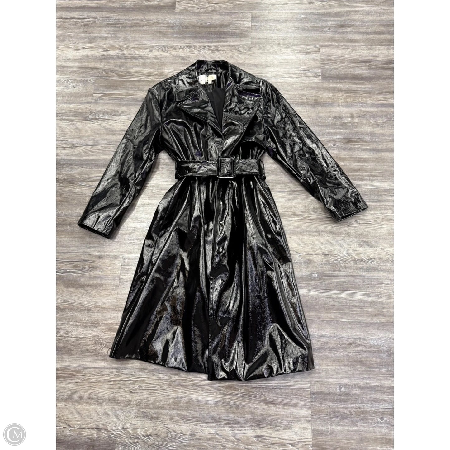 Coat Trench Coat By Ronny Kobo In Black, Size: S