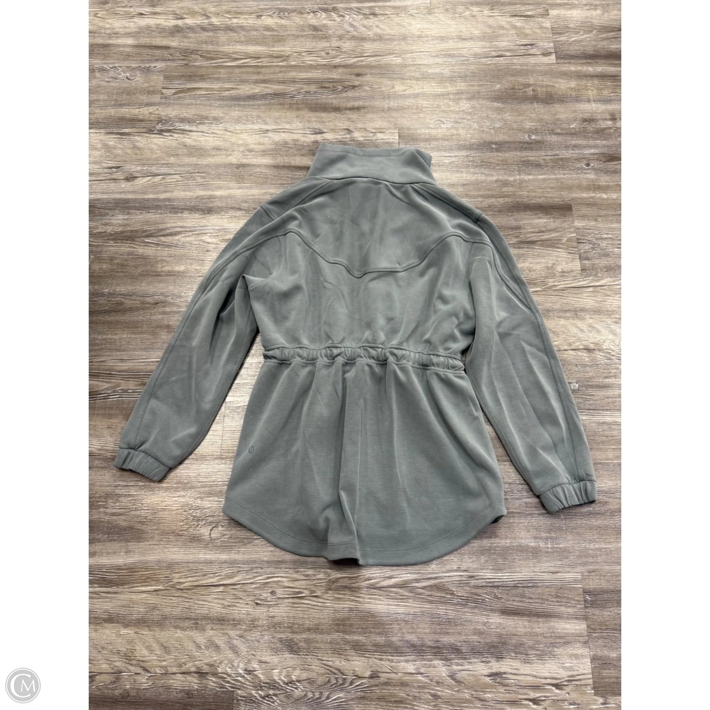 Athletic Jacket By Lululemon In Blue & Grey, Size: 8
