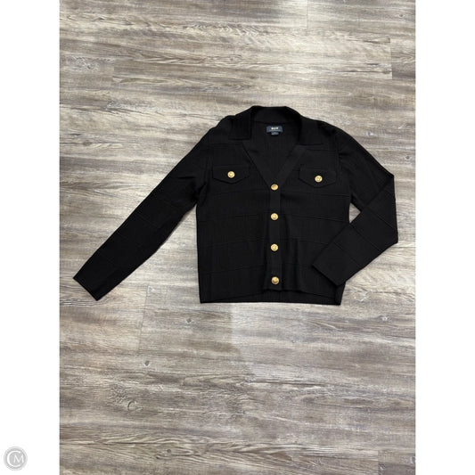Sweater Cardigan By Maeve In Black & Gold, Size: M