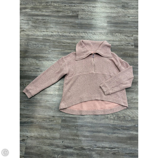 Athletic Sweatshirt Collar By Sweaty Betty In Black & Pink, Size: M
