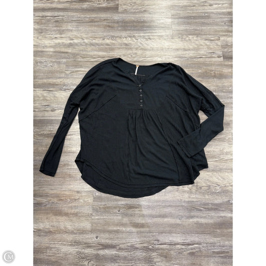 Top Long Sleeve Basic By Free People In Black, Size: M