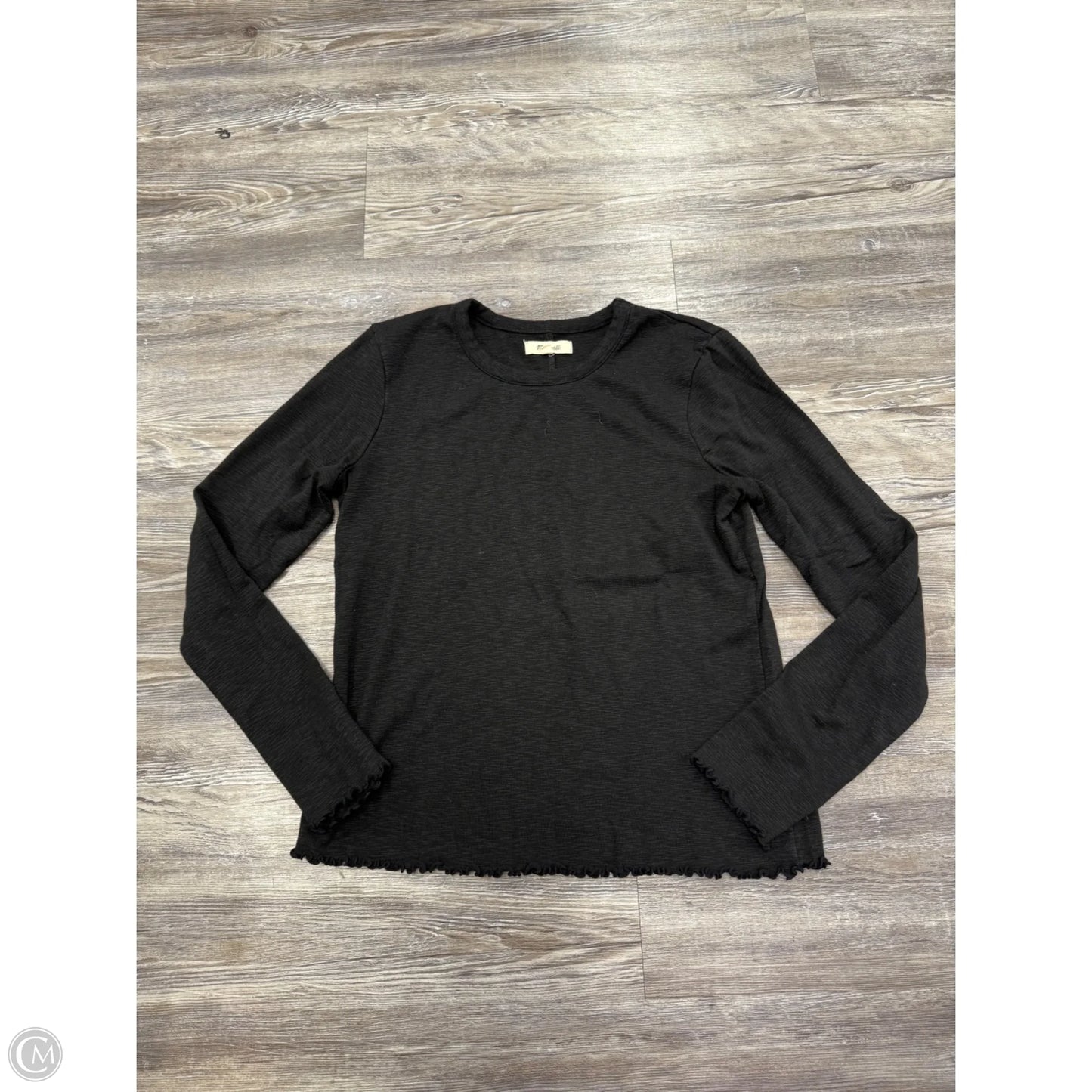 Top Long Sleeve By Madewell In Black, Size: M