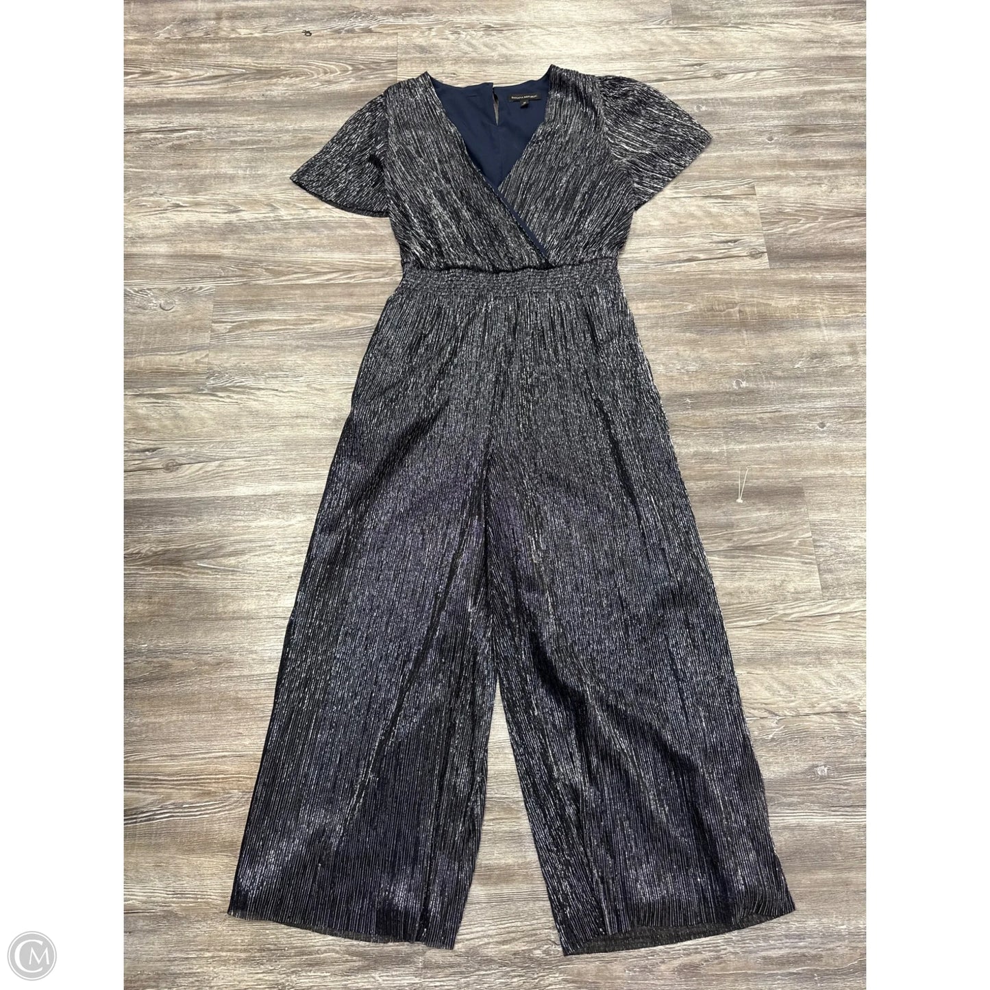 Jumpsuit By Banana Republic In Blue & Silver, Size: M