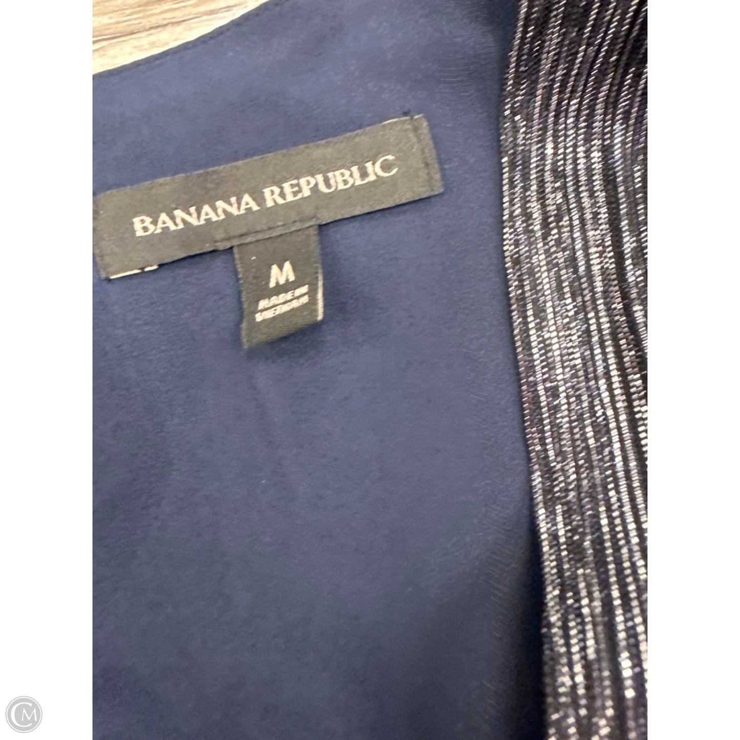 Jumpsuit By Banana Republic In Blue & Silver, Size: M