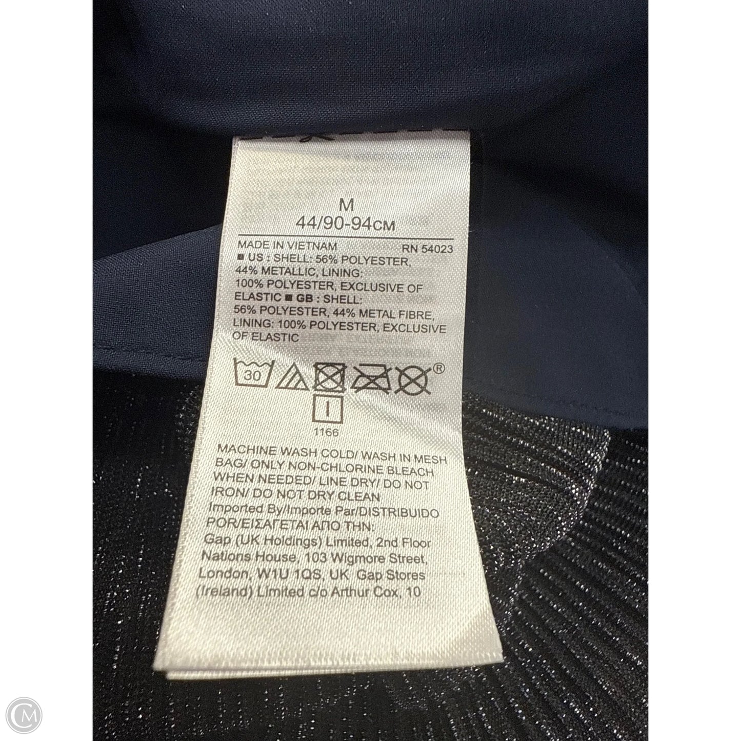 Jumpsuit By Banana Republic In Blue & Silver, Size: M