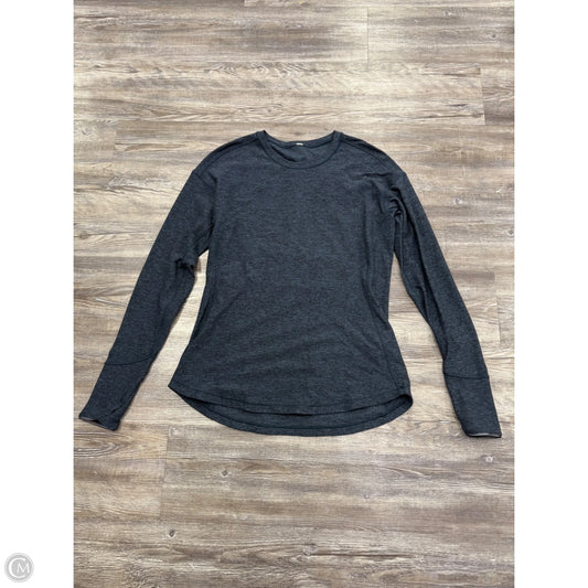 Athletic Top Long Sleeve Crewneck By Lululemon In Blue, Size: M