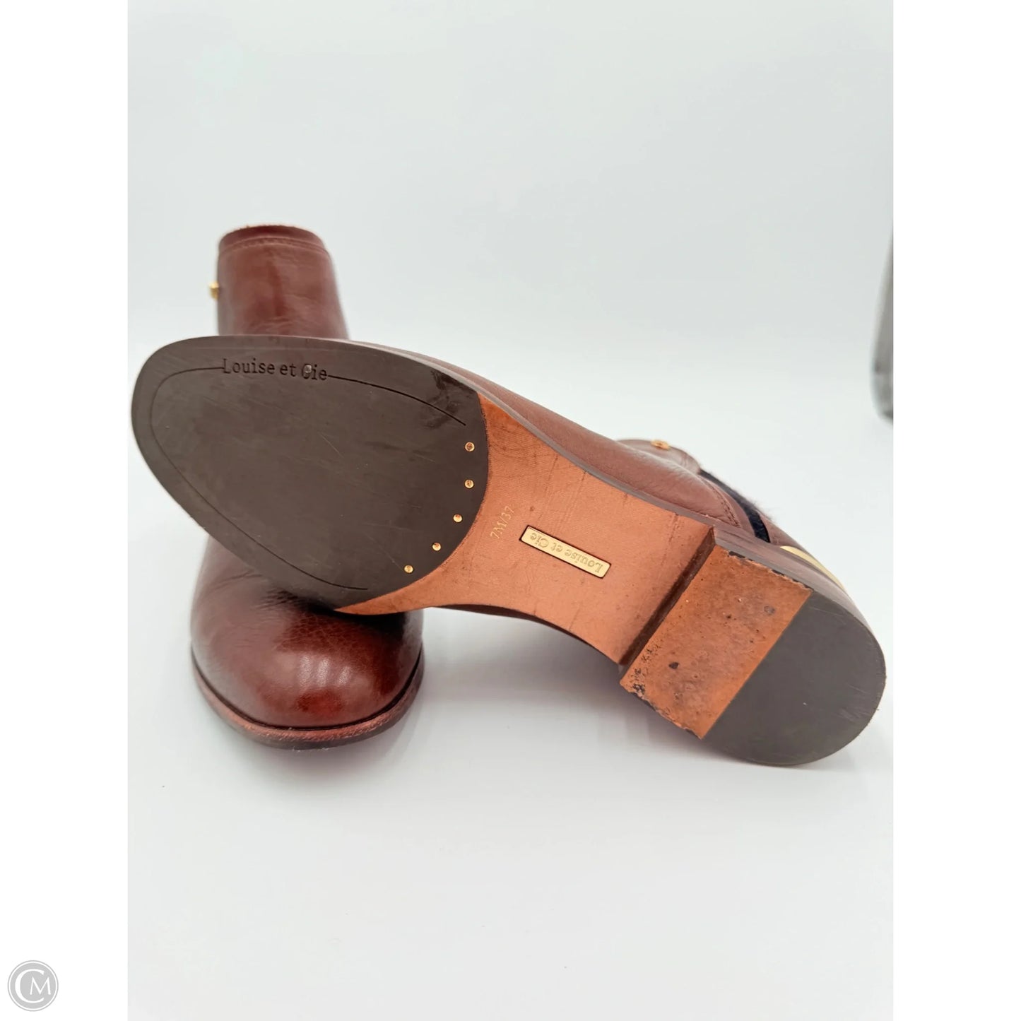 Boots Ankle Flats By Louise Et Cie In Brown, Size: 7