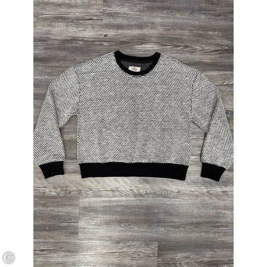 Sweater By Marine Layer In Black & Cream, Size: M