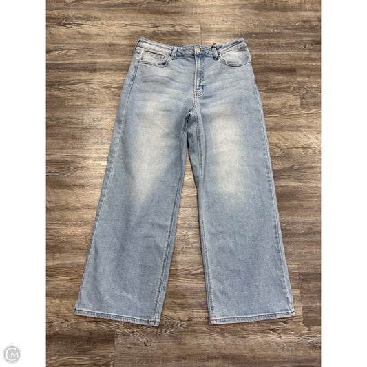 Jeans Wide Leg By Just Usa In Blue Denim, Size: 12