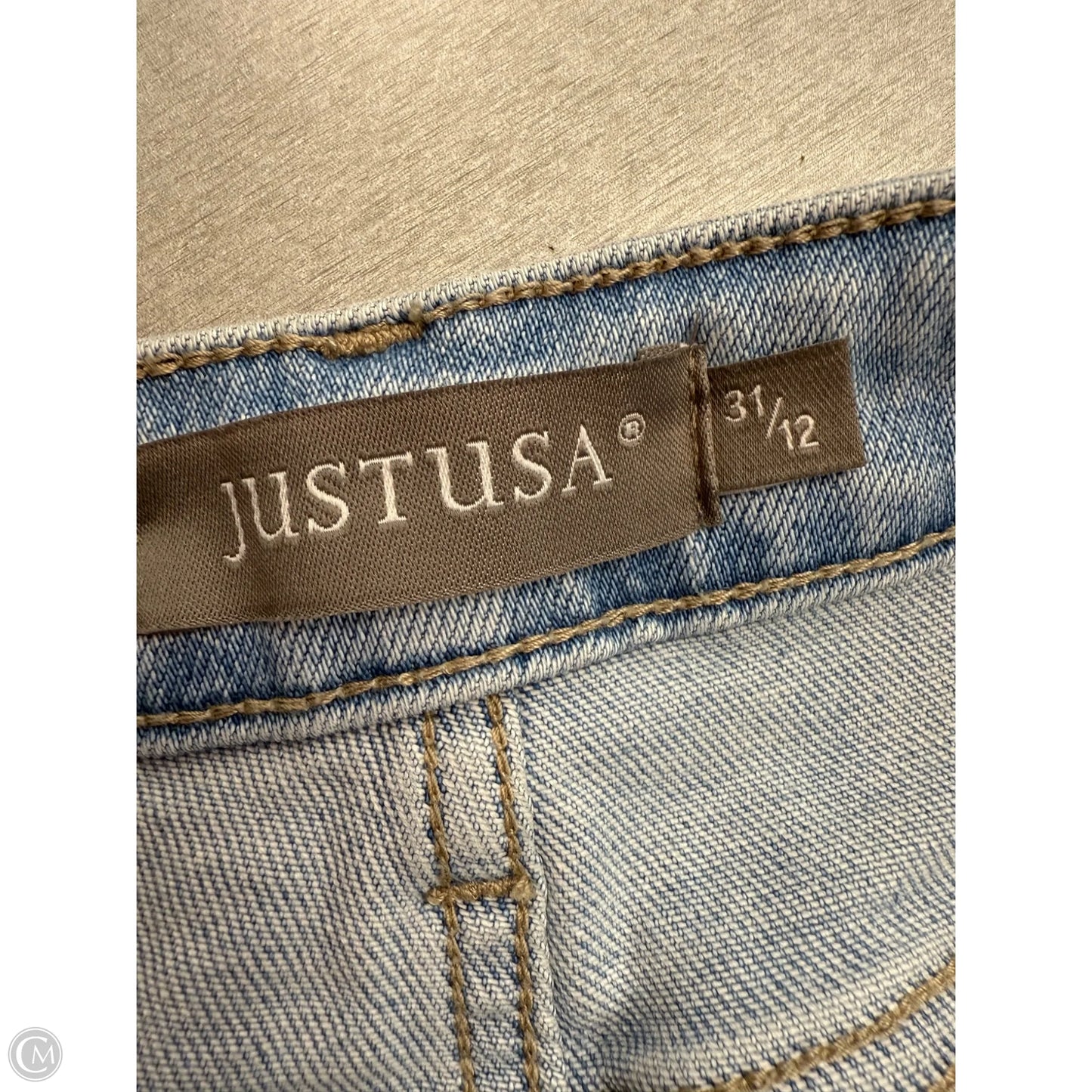 Jeans Wide Leg By Just Usa In Blue Denim, Size: 12