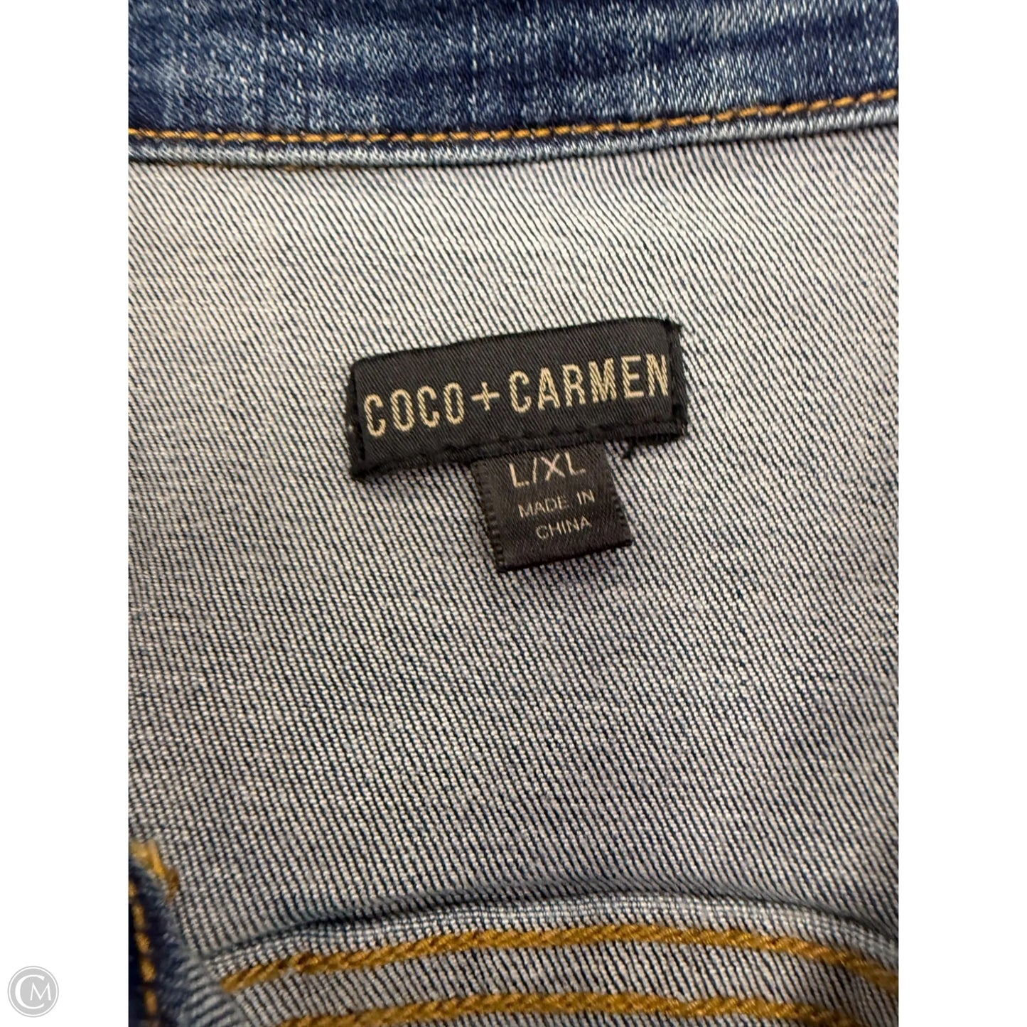 Jacket Denim By Coco And Carmen In Blue Denim, Size: L