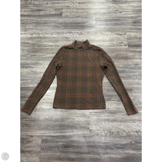 Top Long Sleeve By Veronica Beard In Plaid Pattern, Size: S