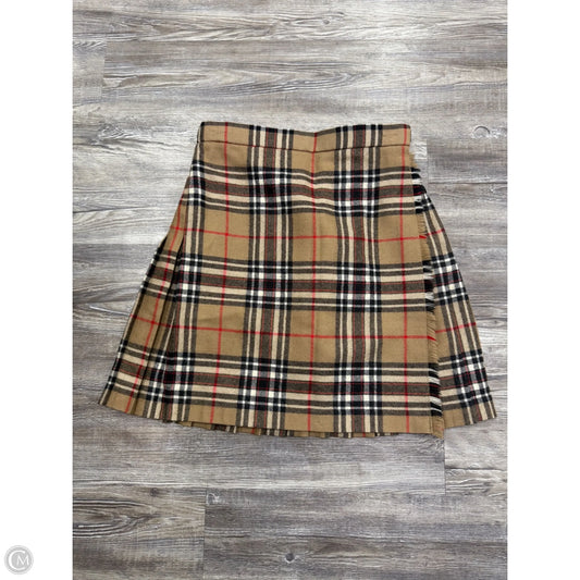 Skirt Mini & Short By Clothes Mentor In Plaid Pattern, Size: 10