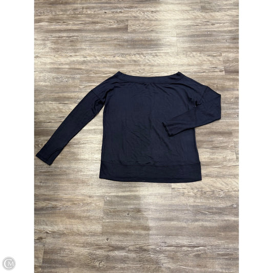 Athletic Top Long Sleeve Crewneck By Athleta In Navy, Size: L