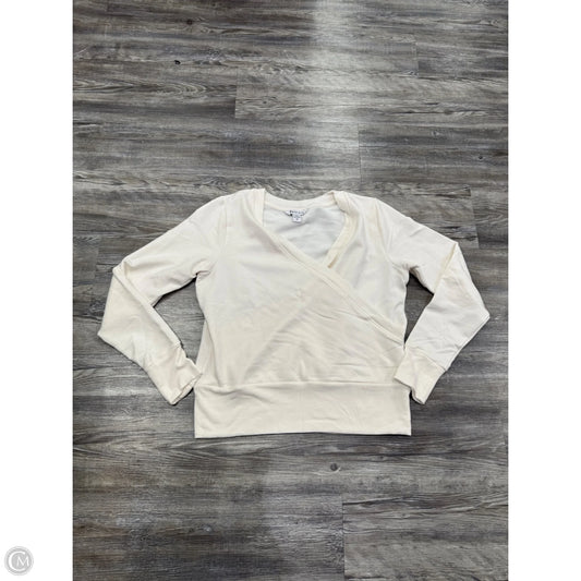 Athletic Sweatshirt Crewneck By Athleta In Cream, Size: M