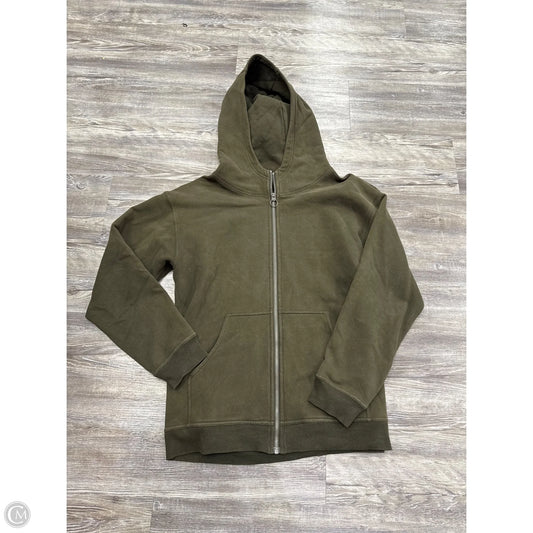 Athletic Sweatshirt Hoodie By Lululemon In Green, Size: L