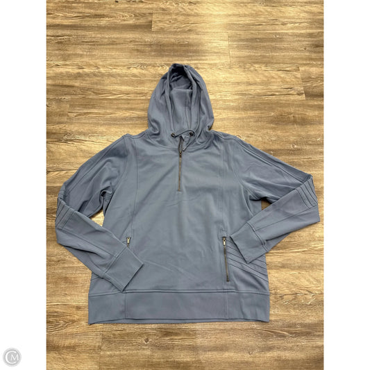 Athletic Sweatshirt Hoodie By Athleta In Blue, Size: L