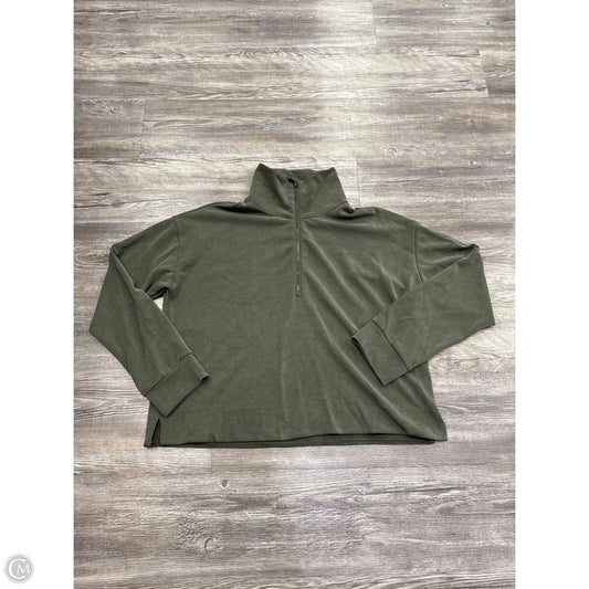 Athletic Sweatshirt Collar By Athleta In Green, Size: L