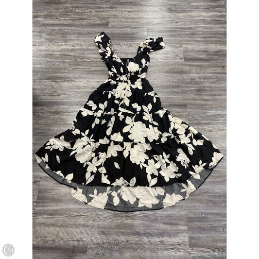 Dress Party Long By Anthropologie In Black & Cream, Size: Sp