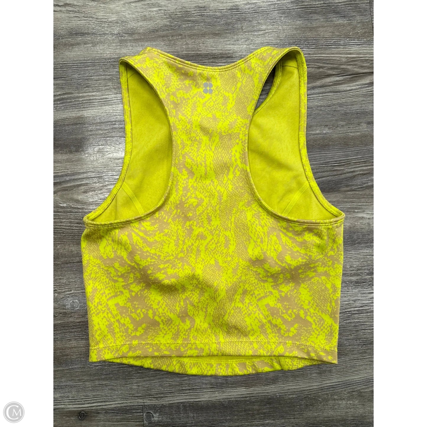 Athletic Bra By Sweaty Betty In Green & Yellow, Size: Xs