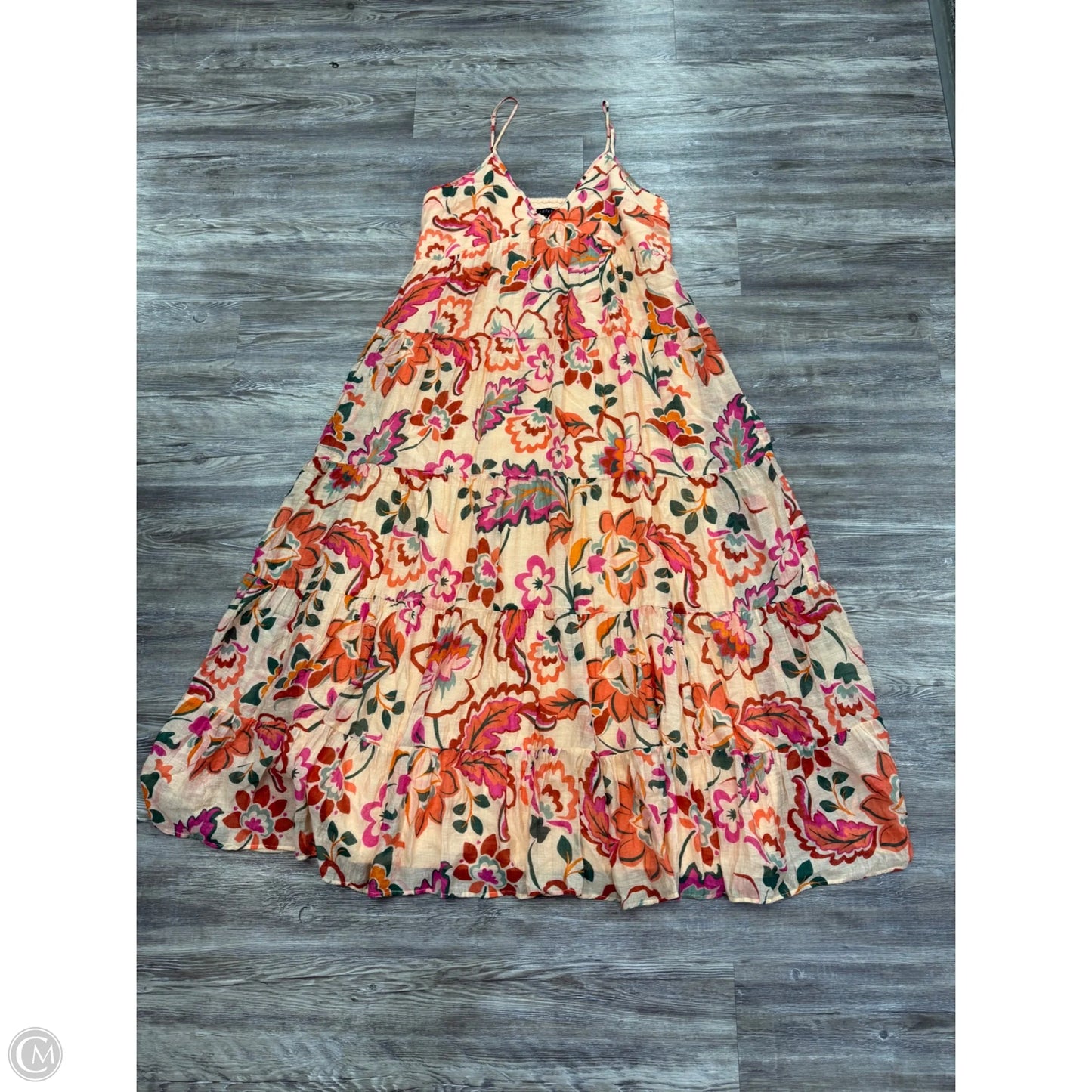 Dress Party Long By 1.state In Orange & Pink, Size: Xl
