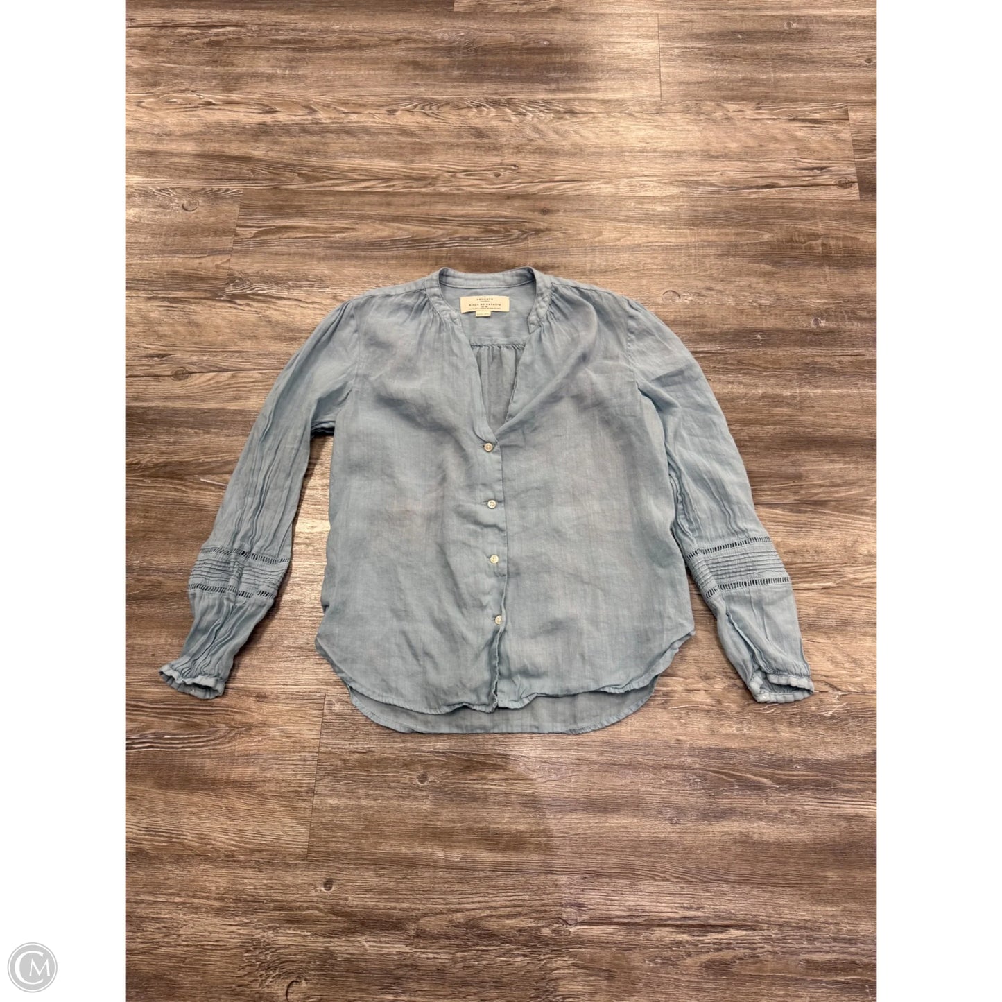 Top Long Sleeve By Birds Of Paradis By Trovata In Blue, Size: Xs