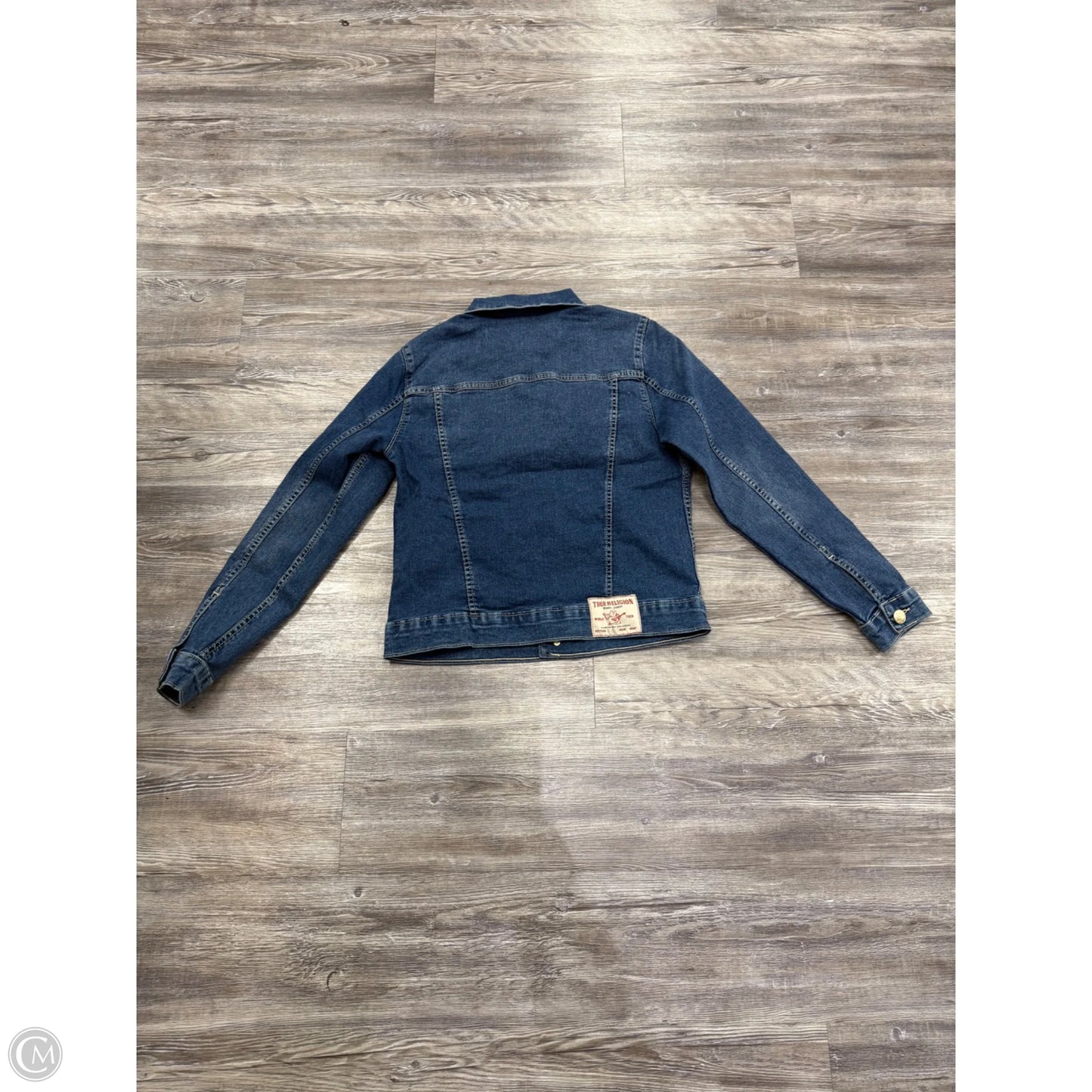 Jacket Denim By True Religion In Blue Denim, Size: M