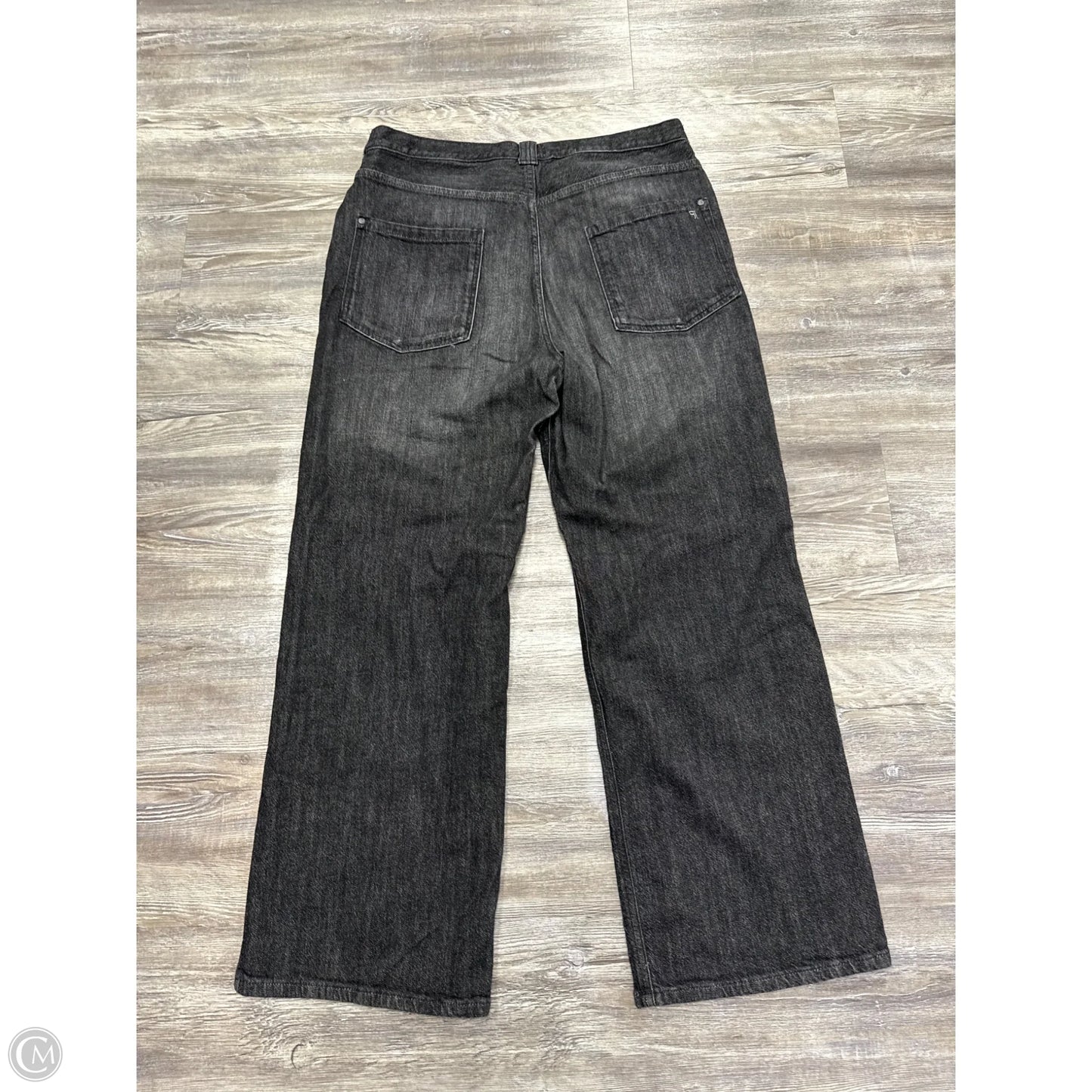 Jeans Wide Leg By Pilcro In Black Denim, Size: 12l