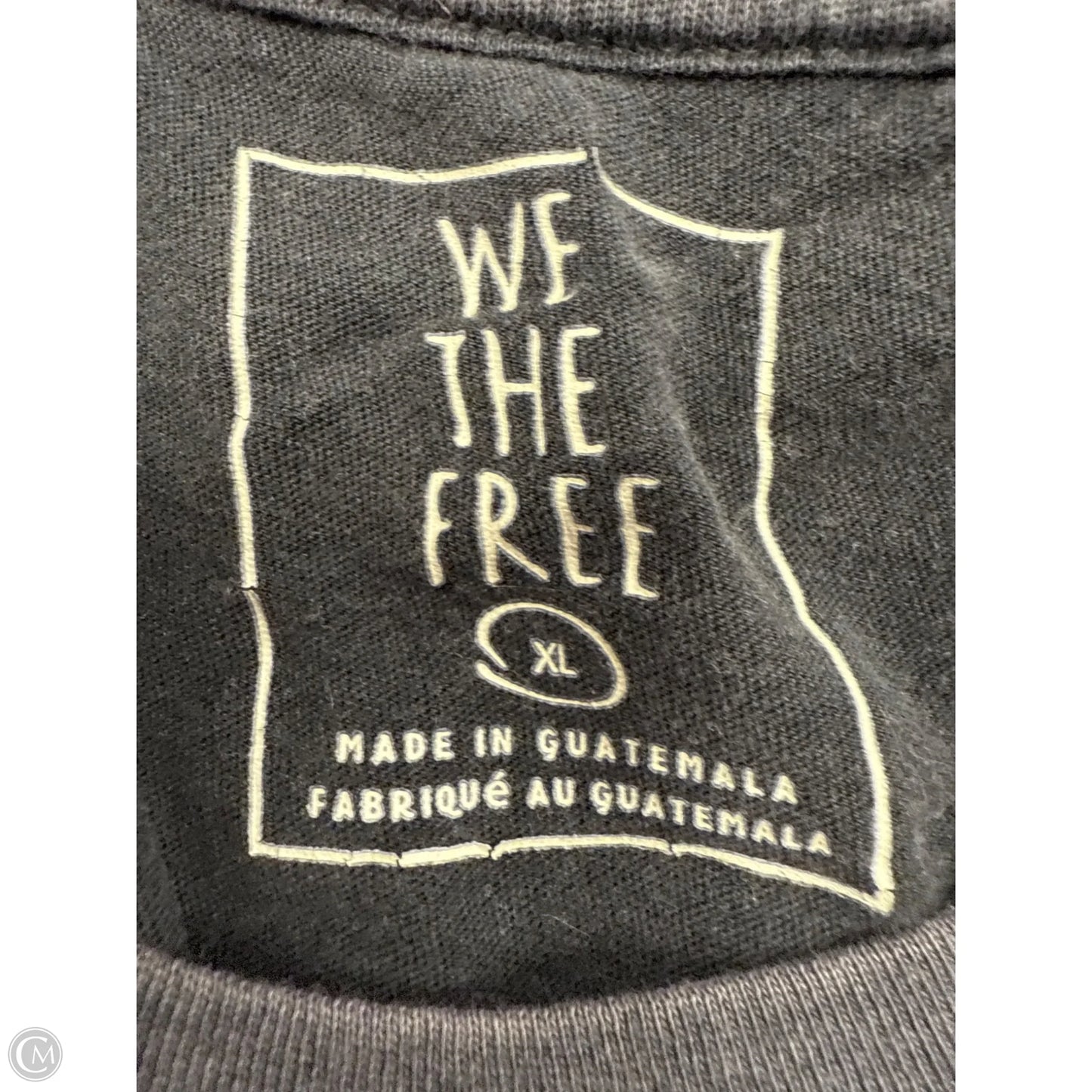 Top Short Sleeve By We The Free In Black, Size: Xl