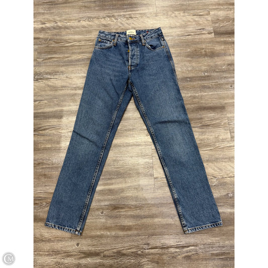 Jeans Straight By Sezane In Blue Denim, Size: 0