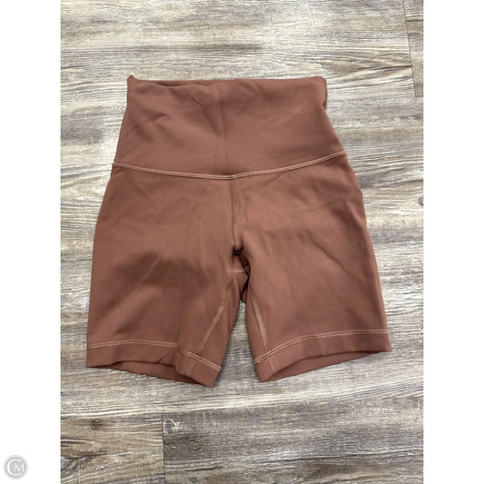 Athletic Shorts By Lululemon In Brown, Size: 2