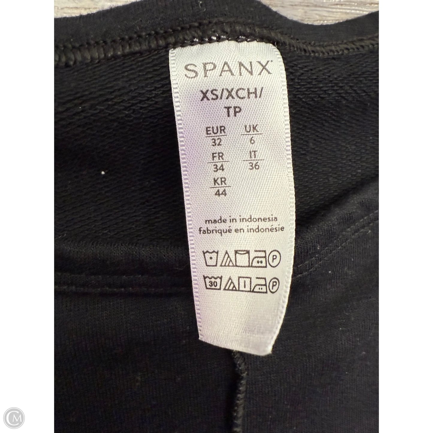 Sweatshirt Crewneck By Spanx In Black, Size: Xs