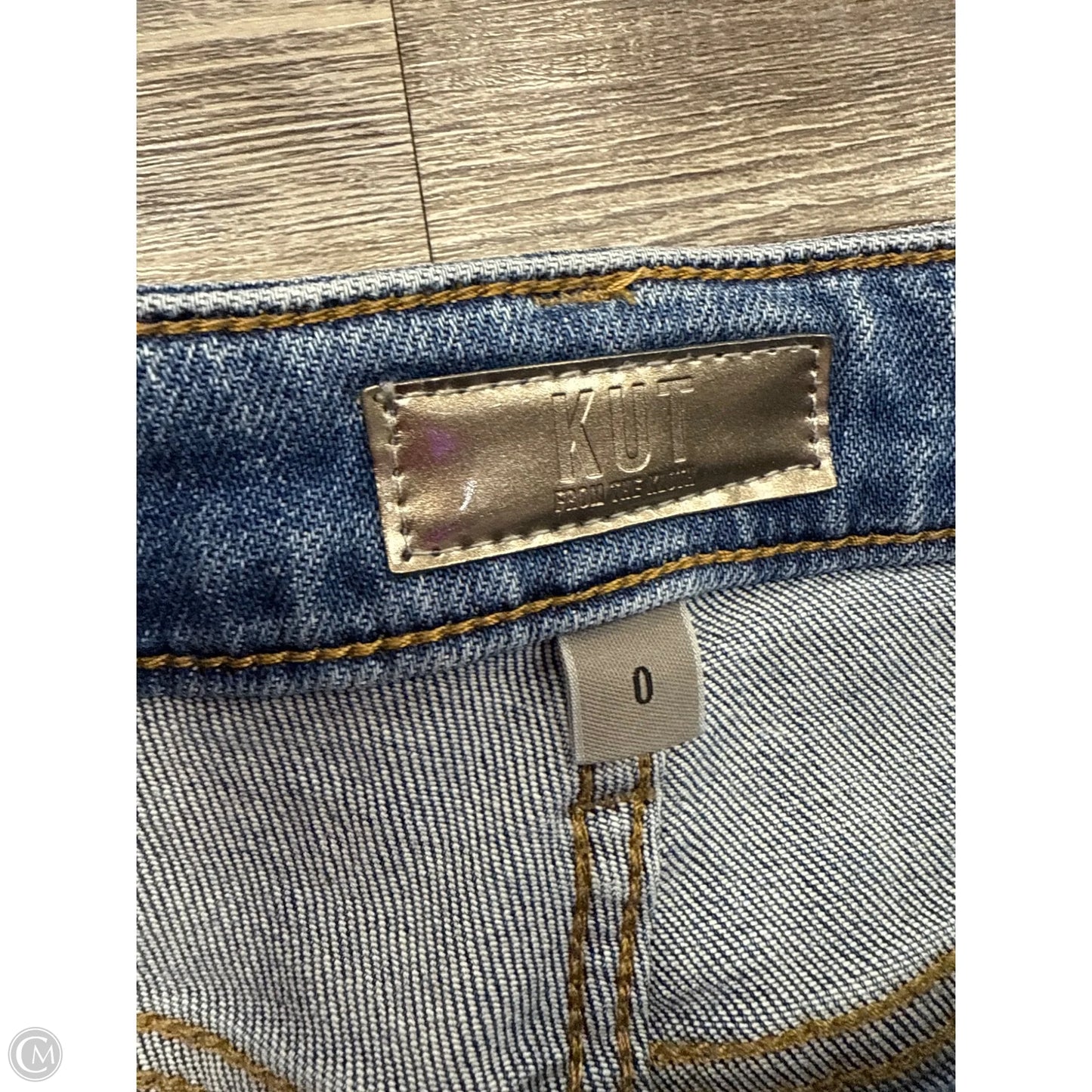 Jeans Flared By Kut In Blue Denim, Size: 0