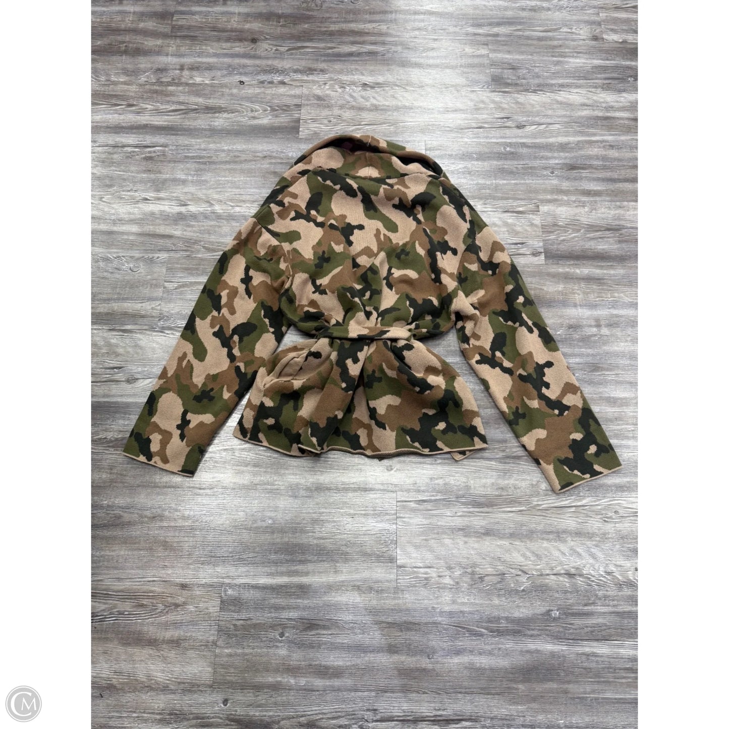 Sweater Cardigan By ser.o.ya In Camouflage Print, Size: Xxl