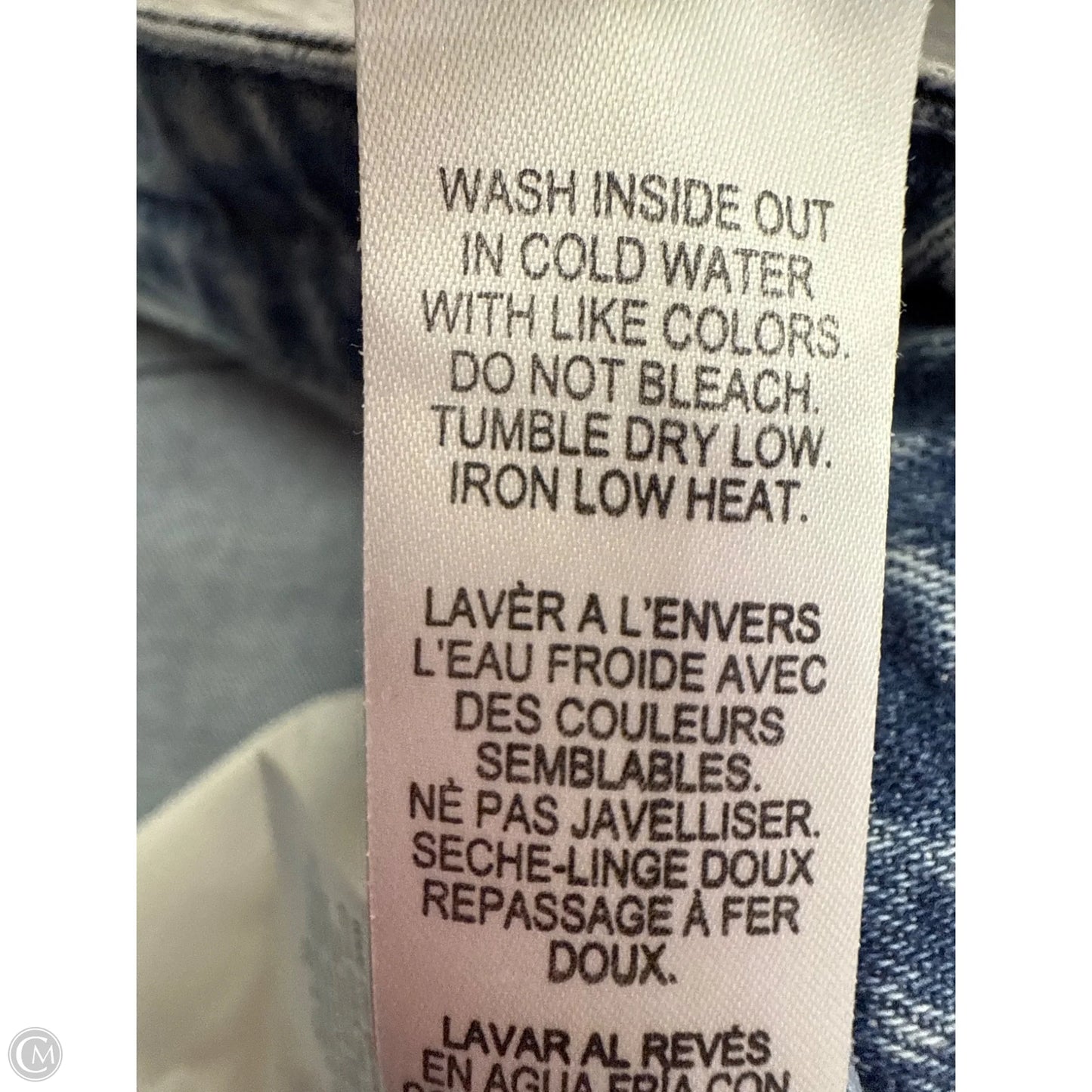 Skirt Mini & Short By Good American In Blue Denim, Size: 16