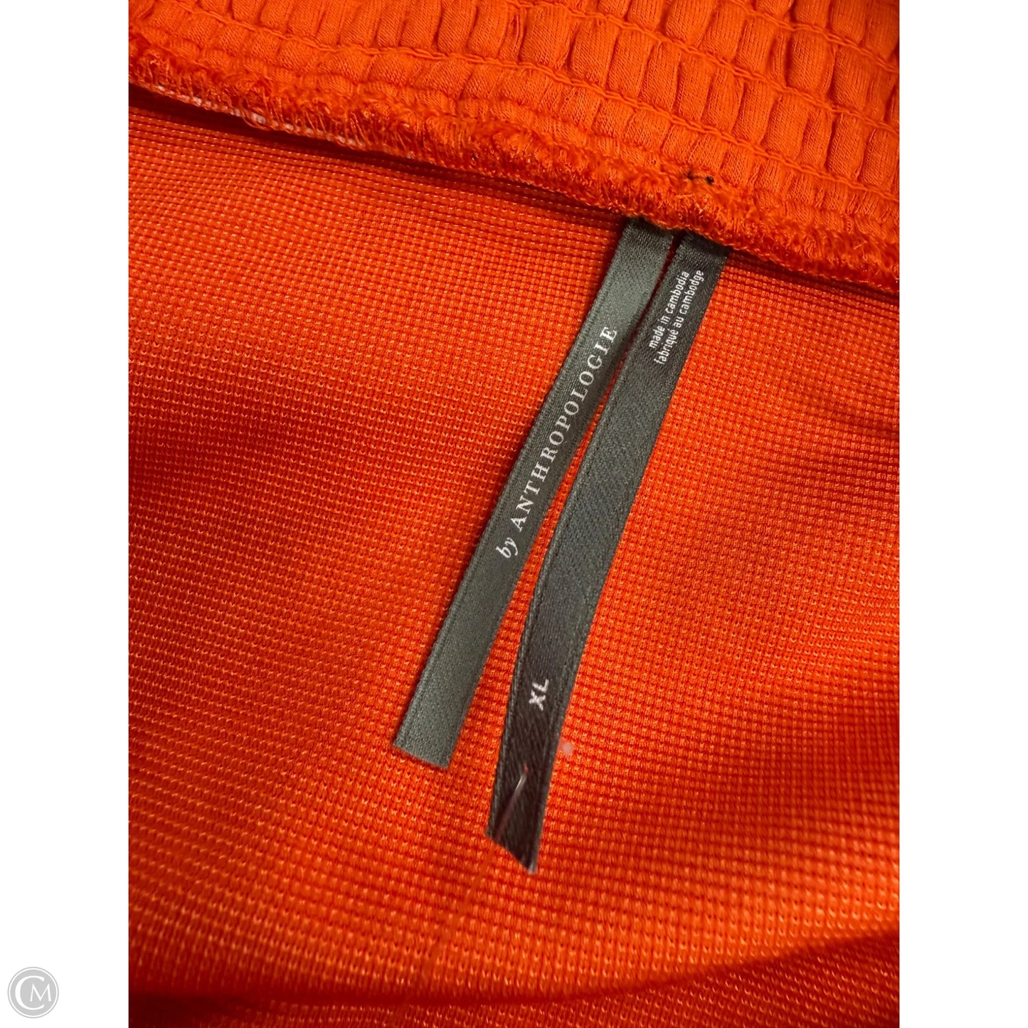 Dress Casual Midi By Anthropologie In Orange, Size: Xl